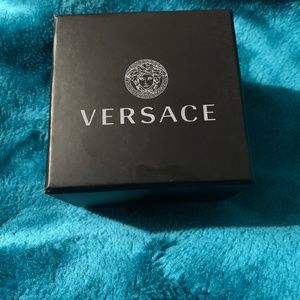 Versace Enamel Medusa Square Ring